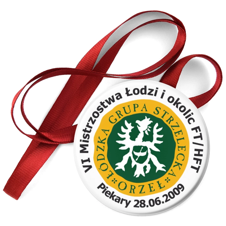 przypinka medal Mistrzostwa Łodzi i Okolic