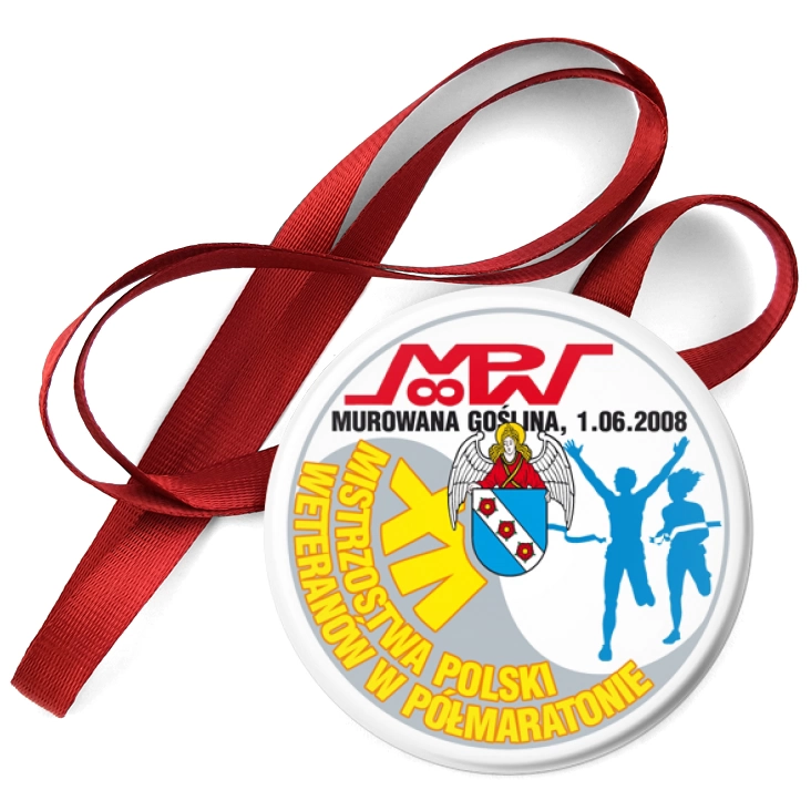 przypinka medal Mistrzostwa Polski Weteranów