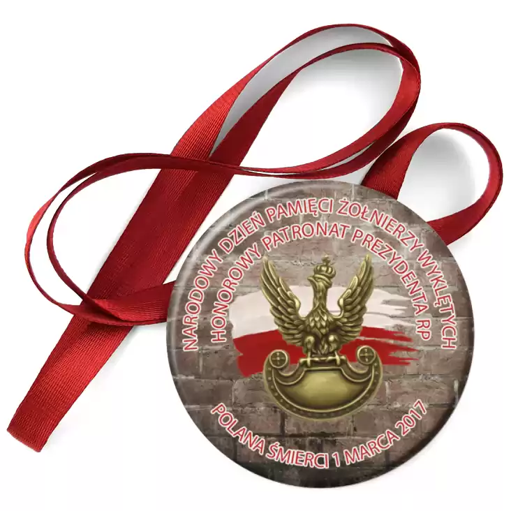 przypinka medal Narodowy Dzień Pamięci Żołnierzy Wyklętych