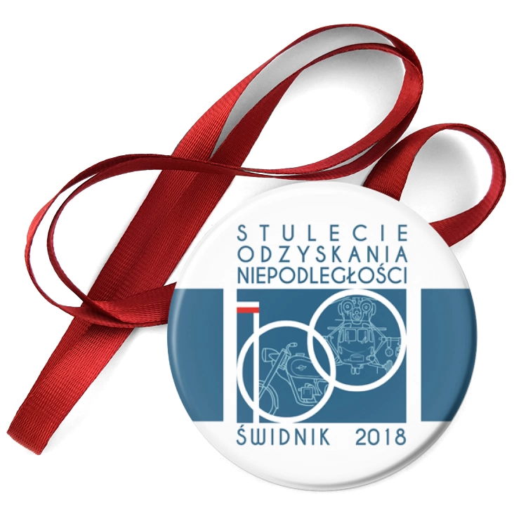 przypinka medal Niepodległość - Świdnik 2018