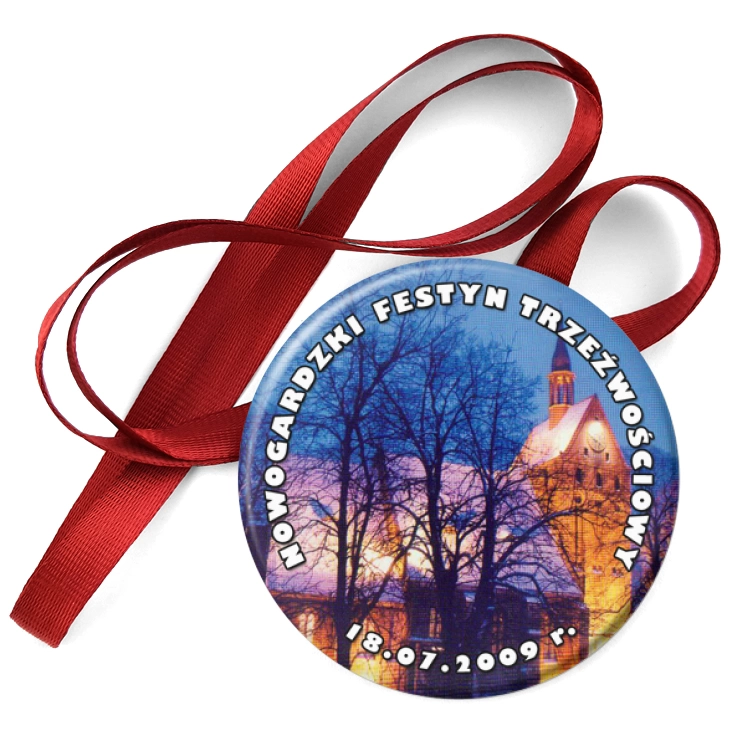 przypinka medal Nowogardzki Festyn Trzeźwiościowy