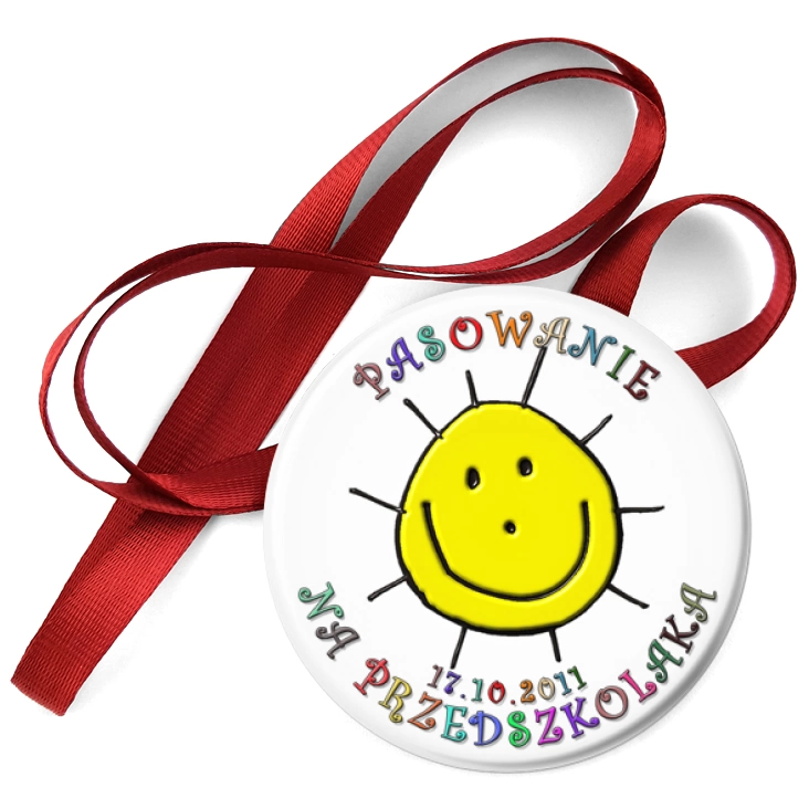 przypinka medal Pasowanie na przedszkolaka
