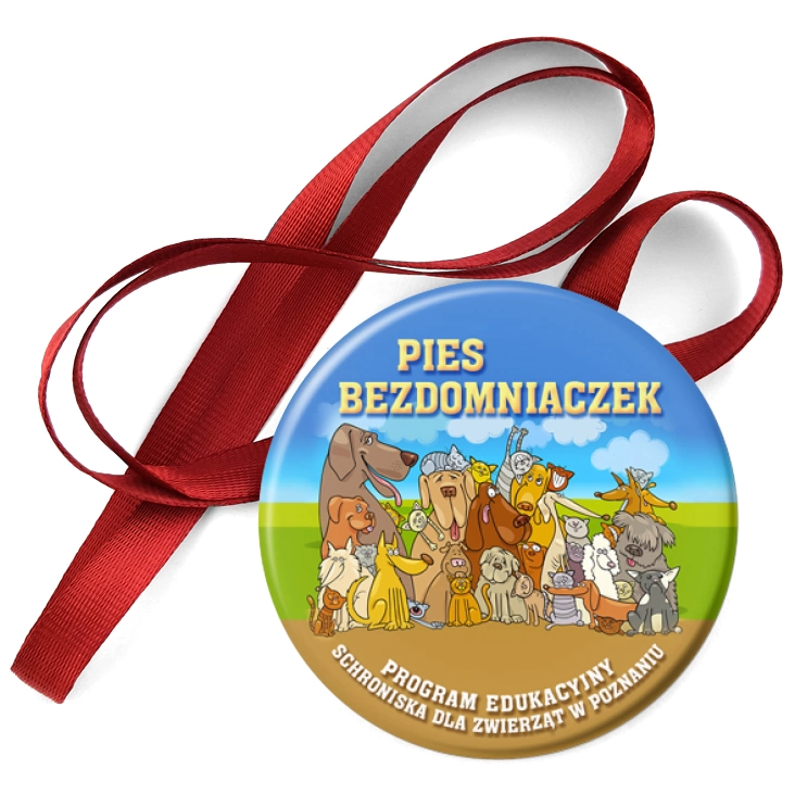 przypinka medal Pies Bezdomniaczek