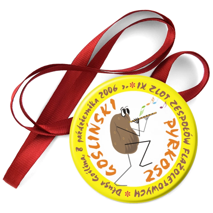 przypinka medal Pyrkosz Gośliński - IX Zlot Zespołów Flażoletowych