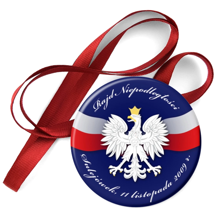 przypinka medal Rajd Niepodległości - Sulejówek 2009