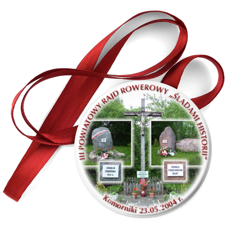 przypinka medal Rajd rowerowy Śladami historii