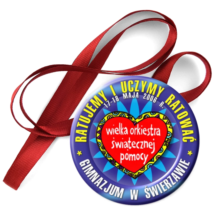 przypinka medal Ratujemy i uczymy ratować