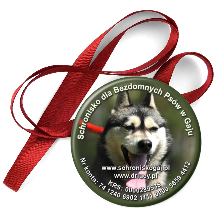 przypinka medal Schronisko dla Bezdomnych Psów w Gaju