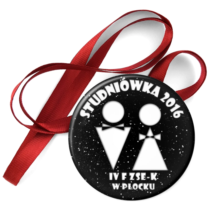 przypinka medal Studniówka - IV F ZSE-K w Płocku