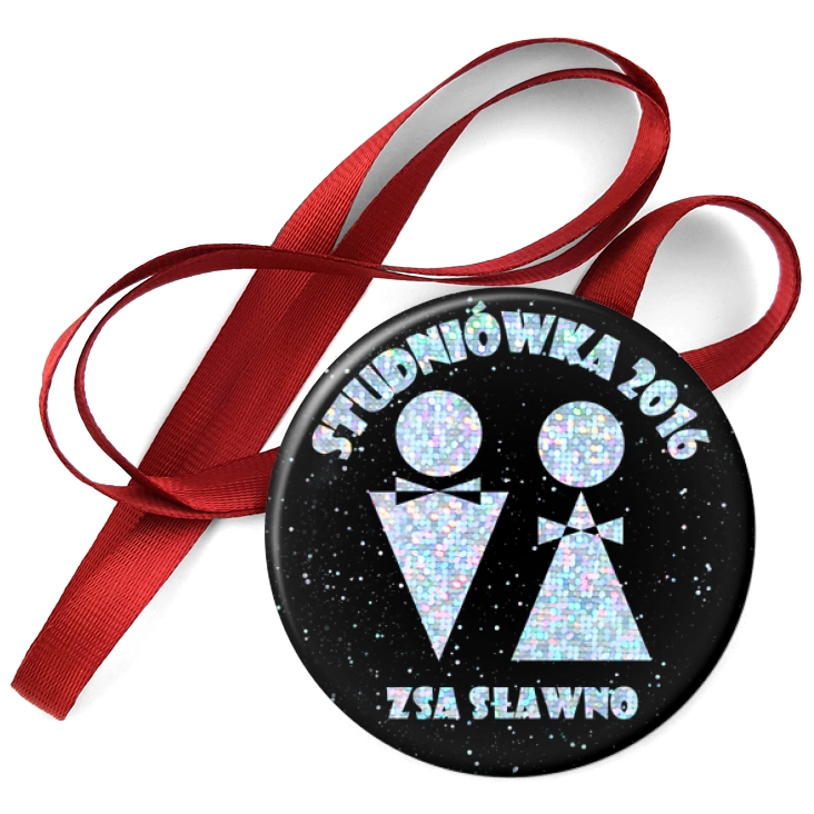 przypinka medal Studniówka - ZSA SŁAWNO