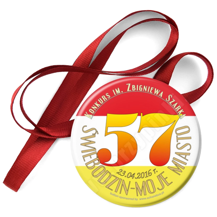 przypinka medal Świebodzin - moje Miasto