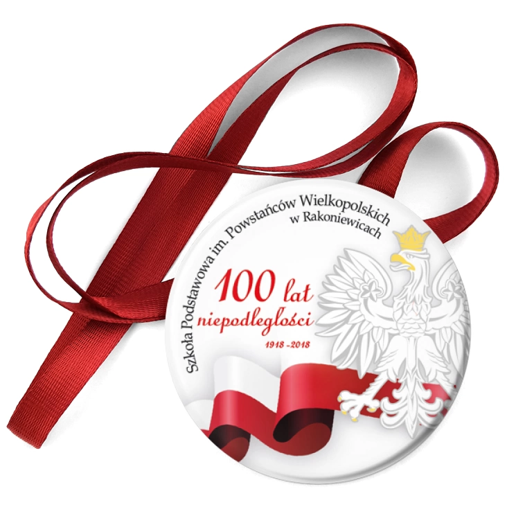 przypinka medal Szkoła Podstawowa w Rakoniewicach