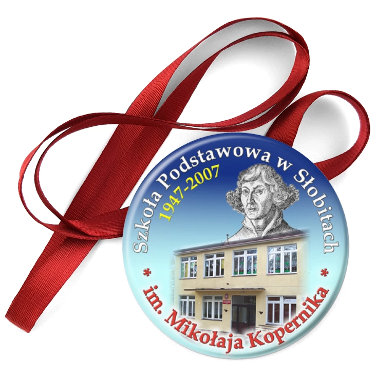 przypinka medal Szkoła Podstawowa w Słobitach