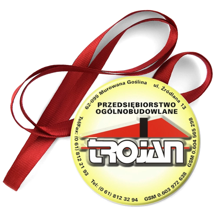 przypinka medal TROJAN