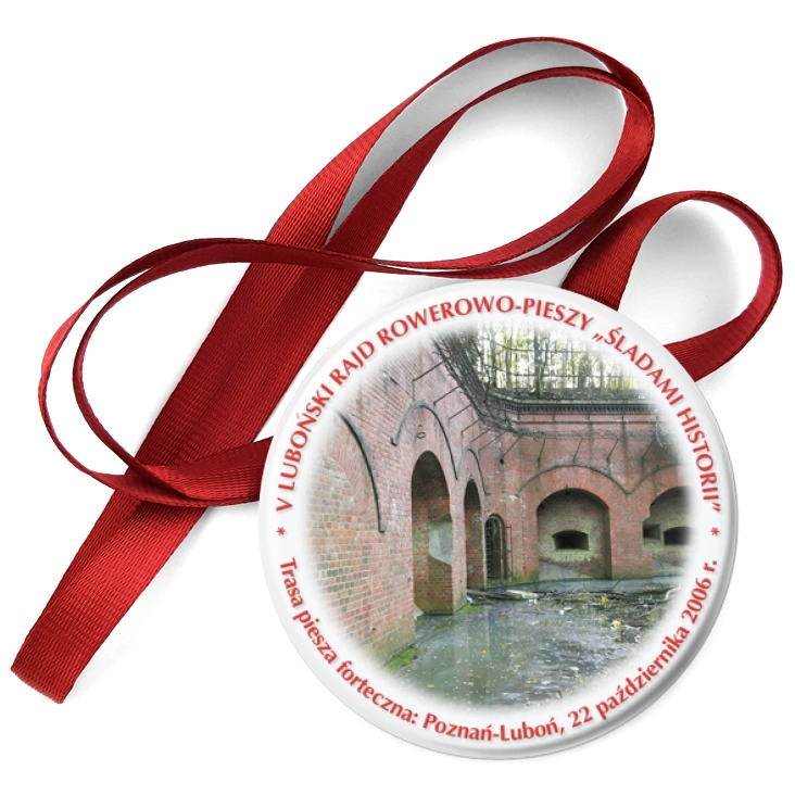przypinka medal V Luboński Rajd Śladami Historii