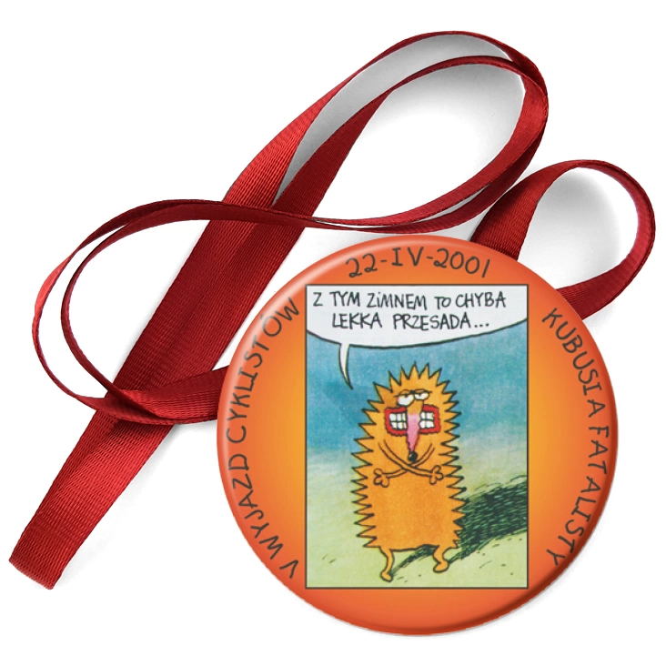 przypinka medal V Wyjazd Cyklistów Kubusia Fatalisty