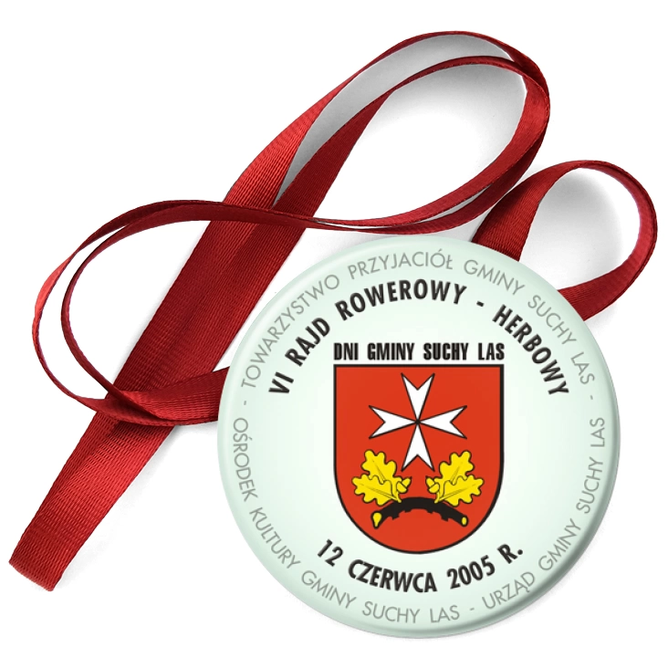przypinka medal VI Rajd Rowerowy - Herbowy