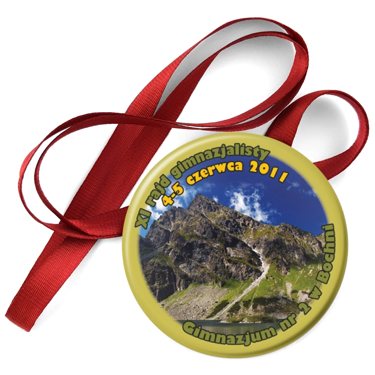 przypinka medal XI Rajd Gimnazjalisty