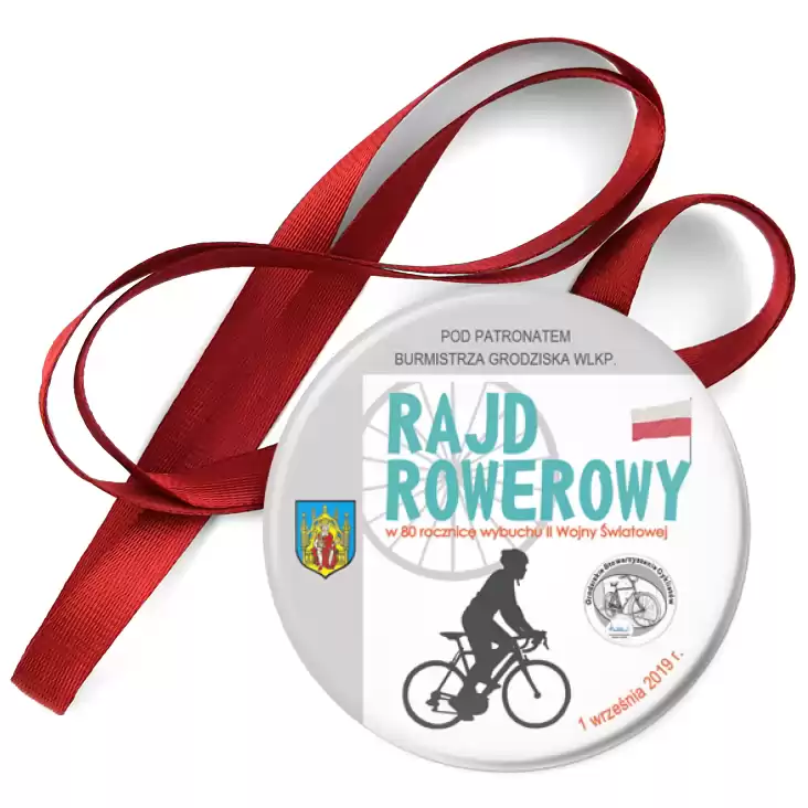 przypinka medal XIX Rajd Rowerowy