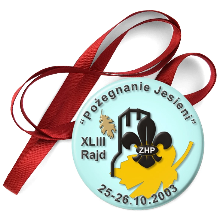 przypinka medal XLIII Rajd Pożegnanie Jesieni