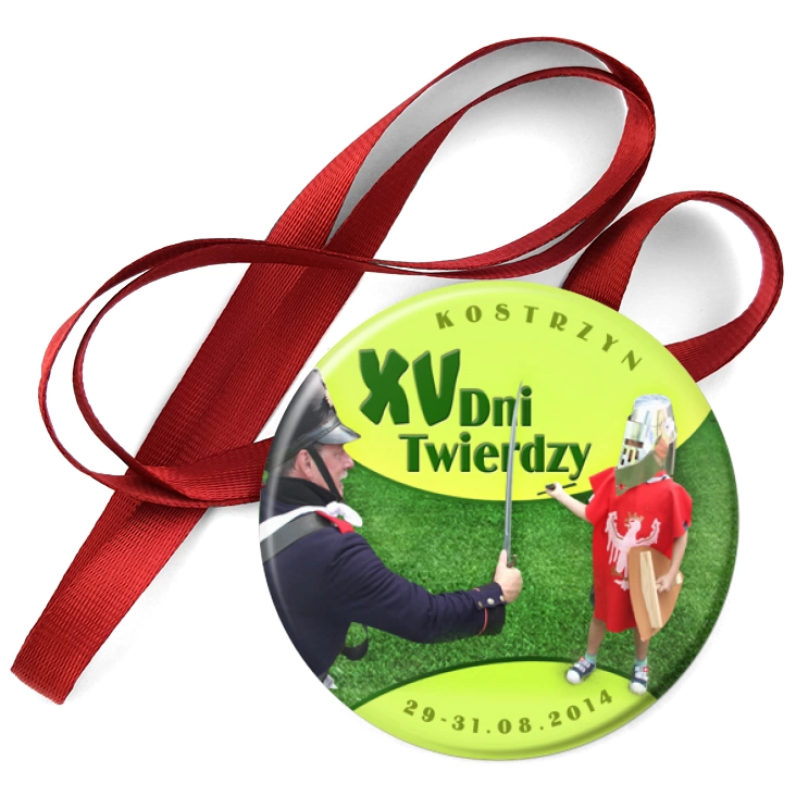 przypinka medal XV Dni Twierdzy Kostrzyn