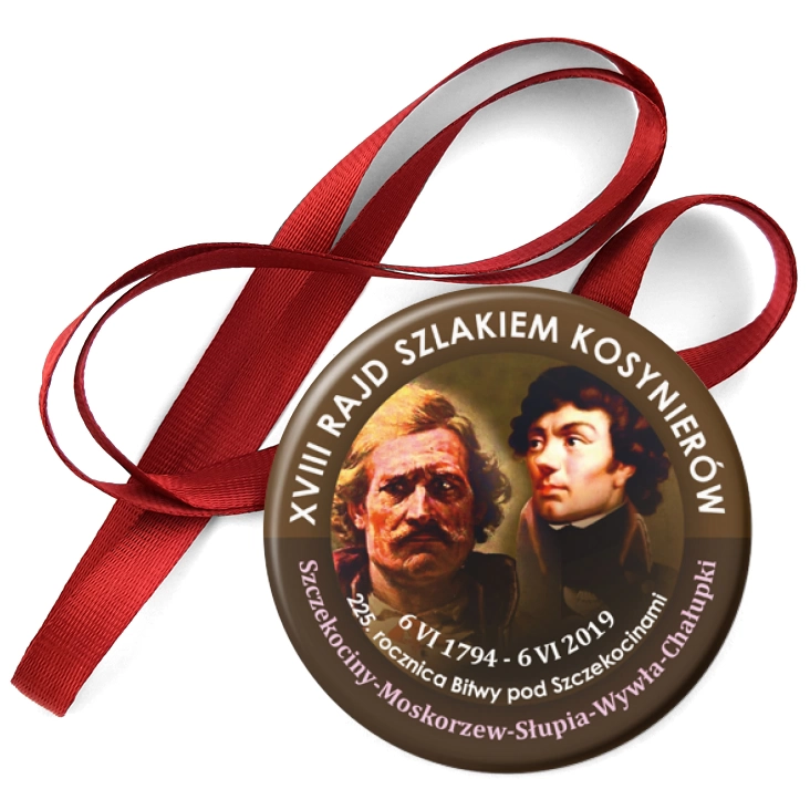 przypinka medal XVIII Rajd Szlakiem Kosynierów