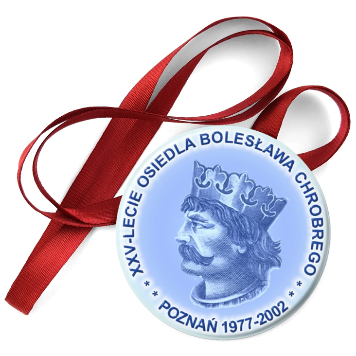 przypinka medal XXV-lecie osiedla Bolesława Chrobrego w Poznaniu