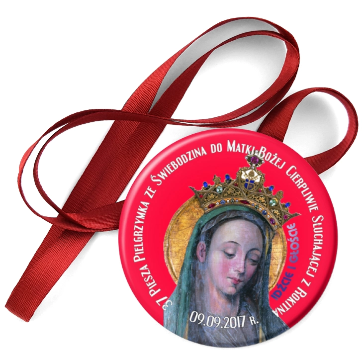 przypinka medal 37 Piesza Pielgrzymka Ziemi Świebodzińskiej