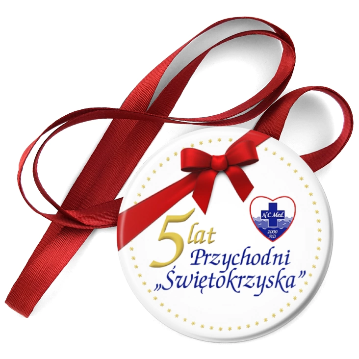 przypinka medal 5 lat Przychodni Świętokrzyska