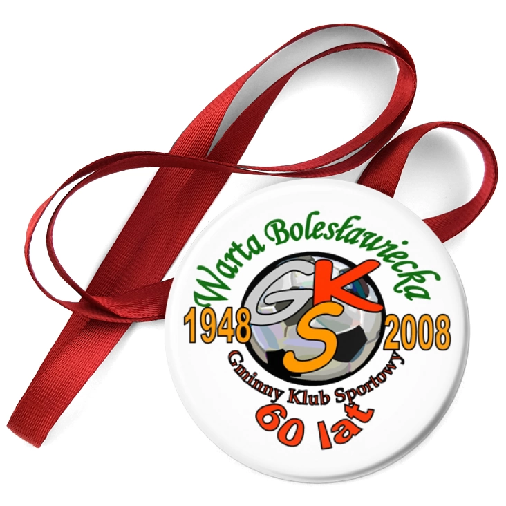 przypinka medal 60 lat GKS Warta