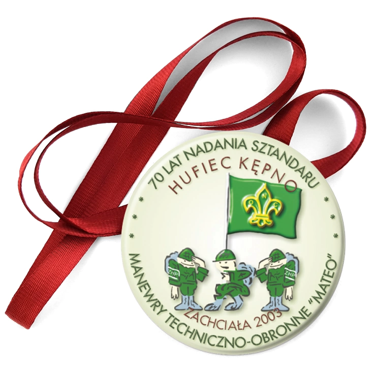przypinka medal 70 LAT NADANIA SZTANDARU HUFIEC KĘPNO