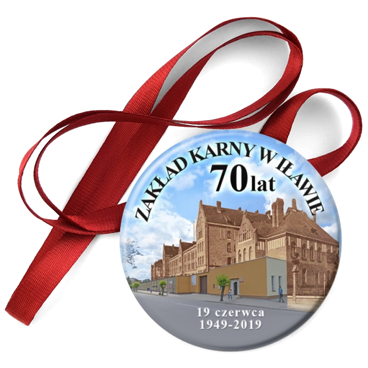 przypinka medal 70 lat Zakładu Karnego w Iławie