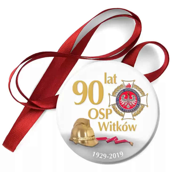 przypinka medal 90 lat OSP Witków