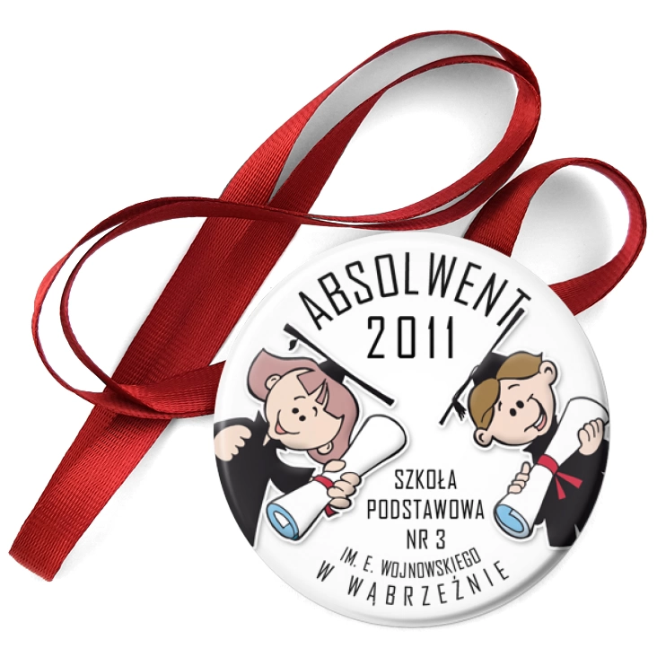 przypinka medal Absolwent 2011