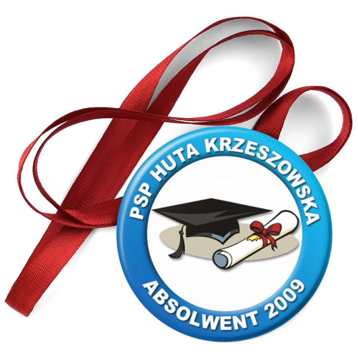 przypinka medal Absolwent 2009 - PSP Huta Krzeszowska