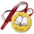 Przypinka medal Biblioteka - Brwinów