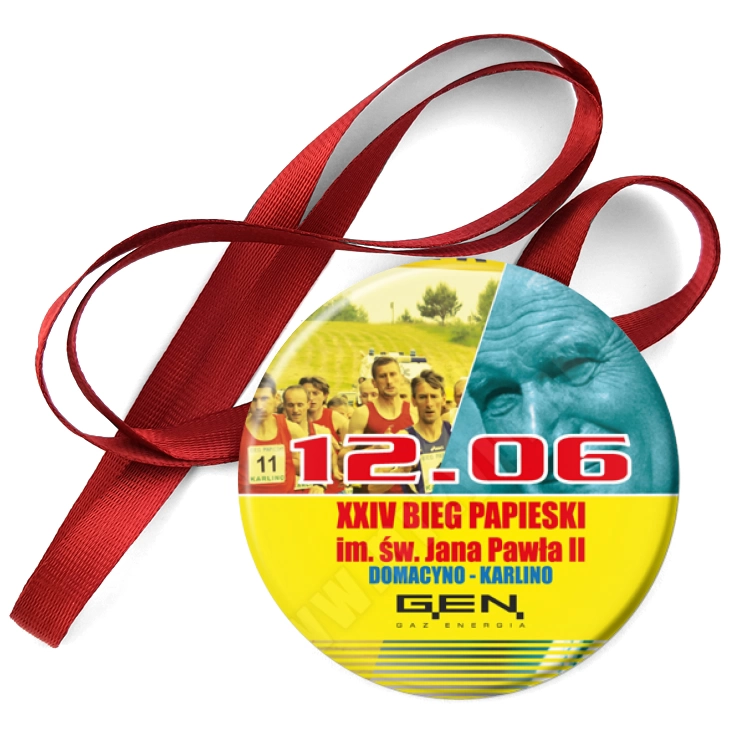 przypinka medal Bieg Papieski