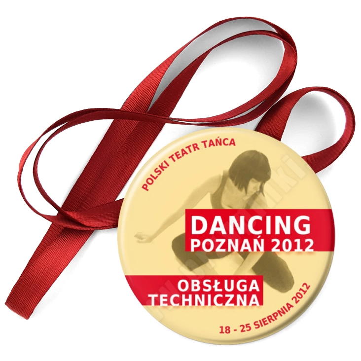 przypinka medal Dancing Poznań 2012 - obsługa techniczna