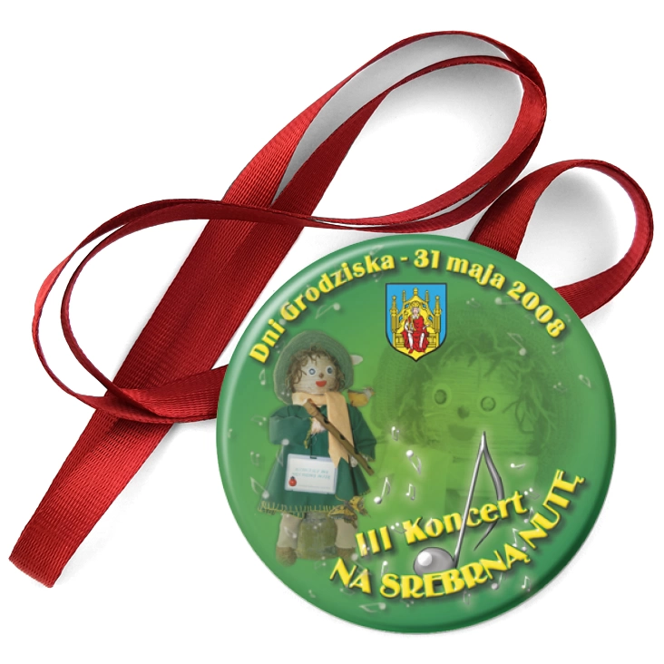 przypinka medal Dni Grodziska - III Koncert Na Srebrną Nutę