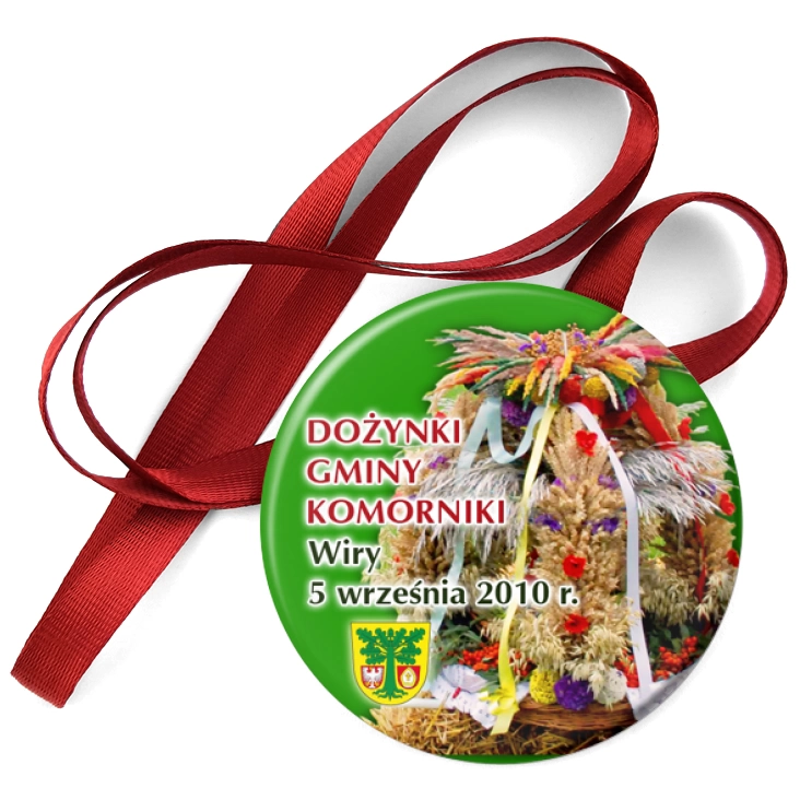 przypinka medal Dożynki Gminy Komorniki 2010