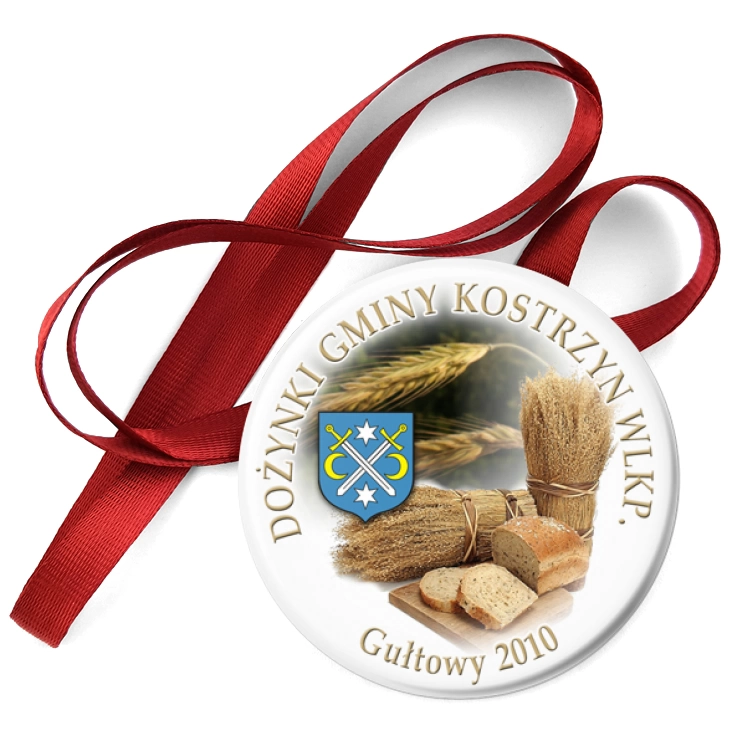 przypinka medal Dożynki Gminy Kostrzyn Wlkp. - 2010