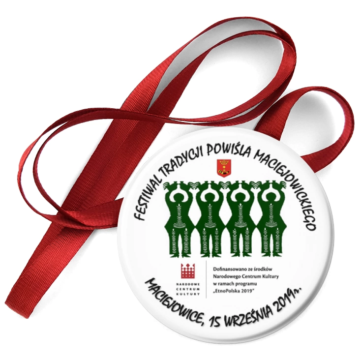 przypinka medal Festiwal Tradycji Powiśla Maciejowickiego
