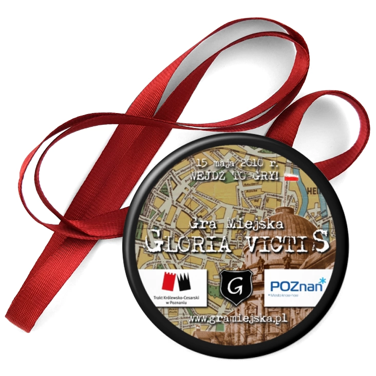 przypinka medal Gra Miejska Poznań - 15 maja