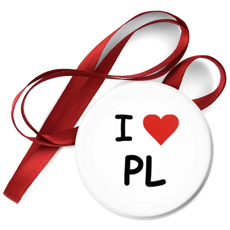 przypinka medal I love PL