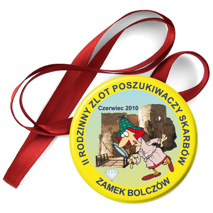 przypinka medal II Rodzinny Zlot Poszukiwaczy Skarbów