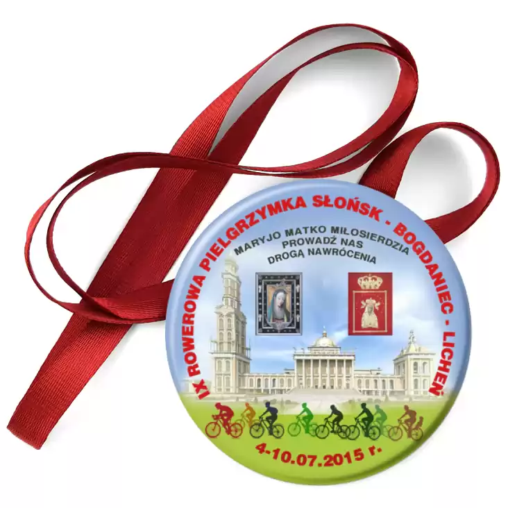 przypinka medal IX Pielgrzymka do Lichenia 2015