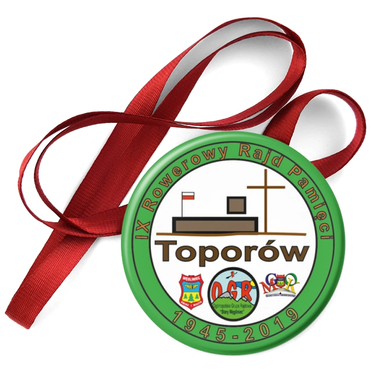 przypinka medal IX Rowerowy Rajd Pamięci