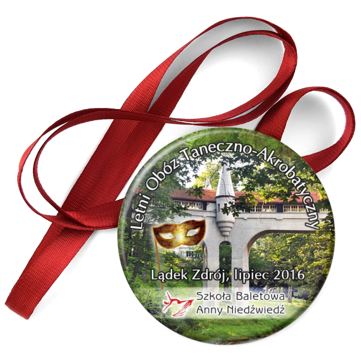 przypinka medal Letni Obóz Taneczno-Akrobatyczny 2016