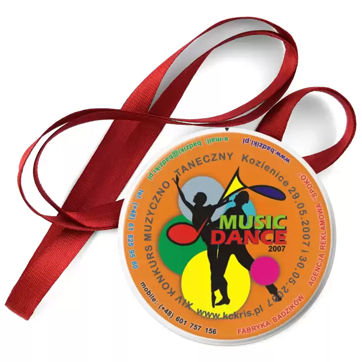 przypinka medal Music Dance