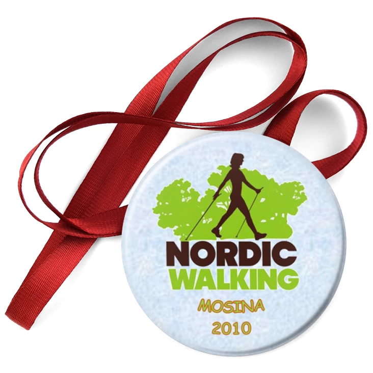 przypinka medal Nordic Walking - Mosina 2010